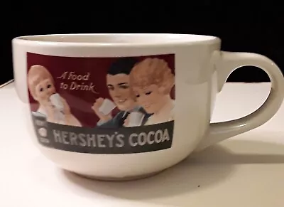 Hershey Cocoa Vintage Oversize Ceramic Coffee Cup Mug Soup Bowl 24oz • $12.37