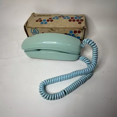 Vintage Bell System Western Electric Trimline Touch Tone Telephone Blue Box 9-69 • $239.99