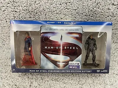 Superman Man Of Steel Figurine Limited-Edition Blu Ray Superman & Zod Figures • $44.95