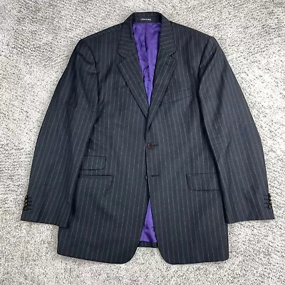 Paul Smith Jacket 40R Wool Pinstripe The Westbourne Suit Made In Italy Black GUC • $58.89