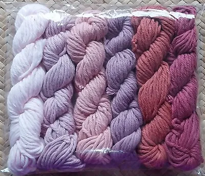 60g Pure Cotton Aran 6 X 10g Mini Pinks Pack • £2.49