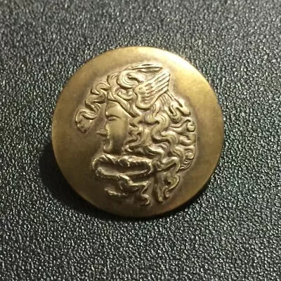 Vintage Brass Button Gordon’s Winged Head • $6.99