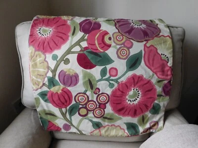 £7.99 • Buy Beautiful Large Sanderson Tree Poppy Fabric Floral Cushion Cover 20  X 20  Piped