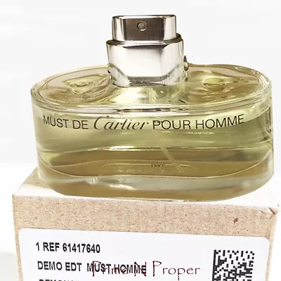 Must De Cartier Pour Homme EDT Spray 3.3 Fl Oz 100 ML  TESTER • $229