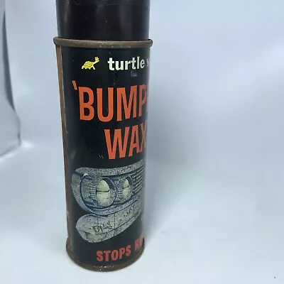 Vintage Turtle Wax Bumper Wax 7 1/2oz Spray Can Made In Chicago 1961 Mostly Full • $12.99