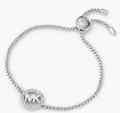 NWT Michael Kors MKJX7320040 Silver Brass Bracelet • $59.99
