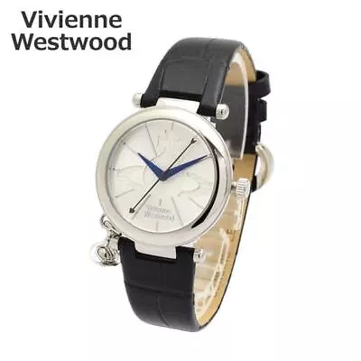 Vivienne Westwood Wrist Watch VV006SSBK Silver Black Leather Women's Women • $170.36