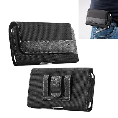 Horizontal Leather Belt Clip Pouch Case Cover For Iphone 11 Pro Max Samsung Lg • $8.29