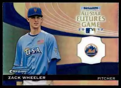 2012 Bowman Chrome Futures Game Zack Wheeler RC New York Mets #FG-ZW • $1.98