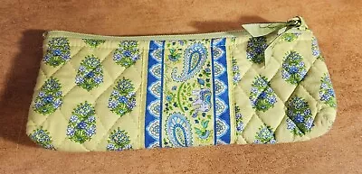 Vera Bradley Lime Green Citrus Elephant Wristlet Zip Wallet Excellent Condition • $5.99