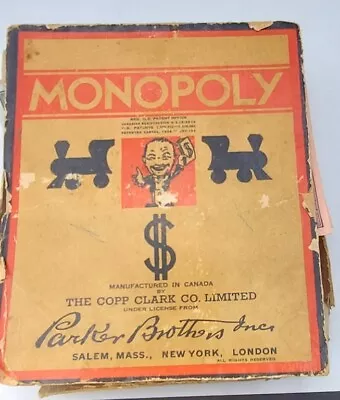1936 Monopoly First Edition Wood Pieces Parker Brothers Copp Clark New York Game • $28.92