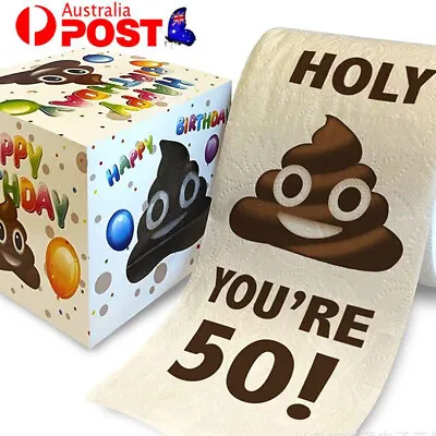 $13.65 • Buy Happy 30-80th Birthday Toilet Paper - Funny Novelty Gag Joke - Holy Crap! Decor