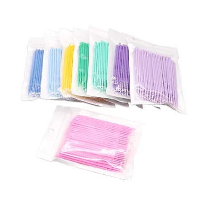 100x Disposable Eyelash Extension Micro Brush Applicators Mascara Wands Tools__- • $6.80