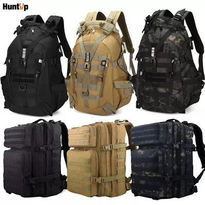 35L 45L 50L Military Tactical Army Backpack Rucksack Camping Hiking Trekking Bag • £23.99