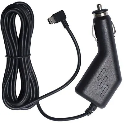 MINI USB Car Charger With Right Angle Cable Cord For TomTom Garmin Navman Sat Na • £6.30