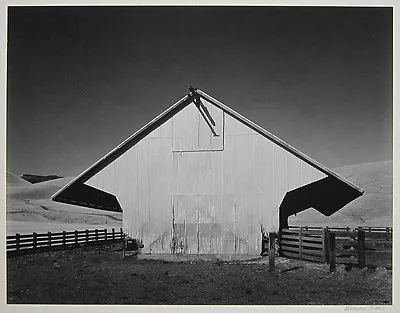 MORLEY BAER Signed 1968 Original Vintage Photograph -  Metal Barn Contra Costa  • $1000