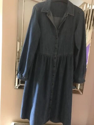 £0.99 • Buy Marks & Spencer Denim Dress Size 12 Regular