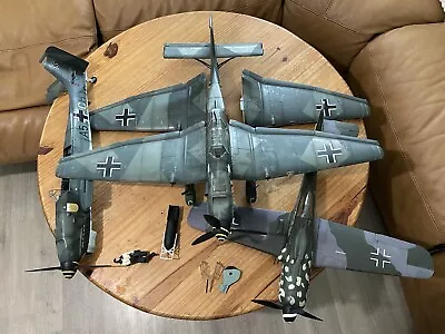 21st Century 1:18 German Ju87 Fw190 Intact/Parts Lot  • $250