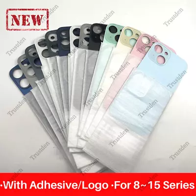 For IPhone 8 X XR 11 12 13 14 15 Back Glass Replacement Rear Cover Big Hole Lot • $49.79