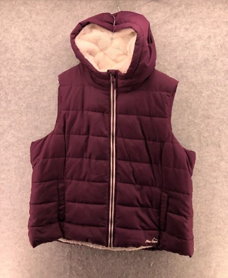 £14.99 • Buy Peter Storm Womens UK 20 Purple Faux Fur Lined Gilet Jacket Hooded Full Zip EU48
