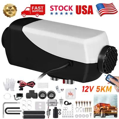 Diesel Air Heater 5KW 12V 10L Thermostat Boat Motorhome Truck Trailer US • $61.89