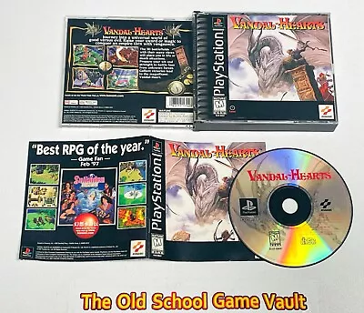 Vandal Hearts - Complete PlayStation 1 Game PS1 CIB - Nice Shape! • $84.90