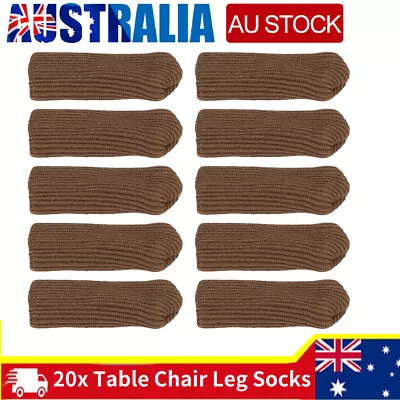 $12.57 • Buy 20pcs Knitted Table Chair Leg Socks Sleeve Floor Protector Furniture Leg Covers