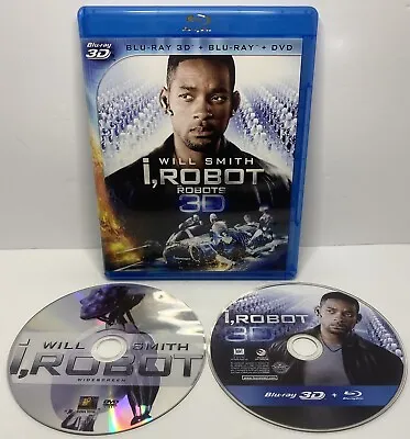 I Robot (3D 2D Bluray DVD 2012 Will Smith OOP) Canadian • £12.66