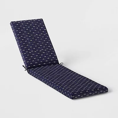 Arete Outdoor Chaise Lounge Cushion Navy - Threshold • $37.99