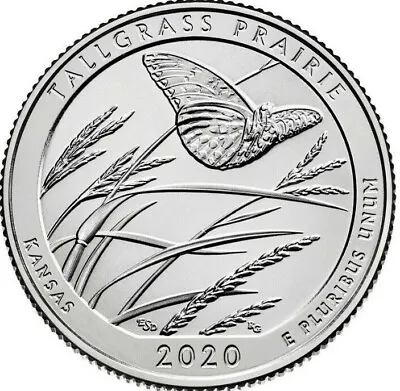 2020 P Tallgrass Prairie Kansas ATB National Park U.S. Mint Quarter • $1.89