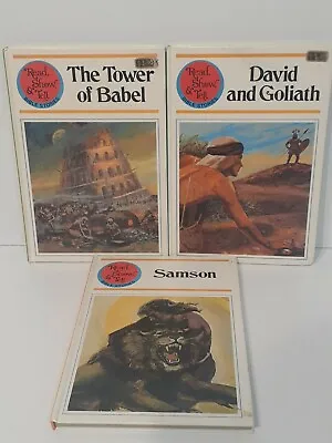 $14.99 • Buy Read, Show, & Tell Bible Stories Board Books Lot 3 Tower Of Babel, Samson, David