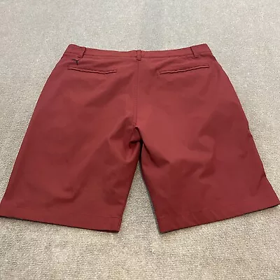 Puma Shorts Mens 36 Red Golf Chino Performance Flat Front Casual Stretch Golfer • $14.95