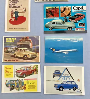 6 X Repro Transport Advertising Postcards By Mayfair Cards Of London And Others • £2.50