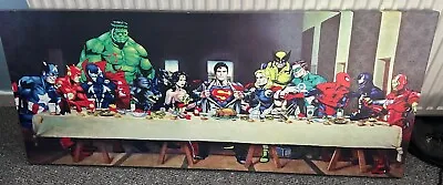 Marvel Last Supper Canvas 50cm X 120 • £15