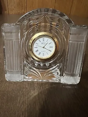 Mikasa Lead Crystal Glass Quartz Mantle Clock Nonworking Clock Face Roughly 3.5  • $9.99