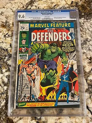 Marvel Feature #1 Cgc 9.6 Rare White Pages 1st Defenders Neal Adams Cvr Mcu Key • $3055