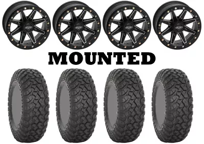 Kit 4 System 3 RT320 Tires 28x10-14 On Quadboss Boss Lock Beadlock Black H700 • $1620