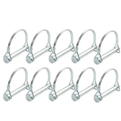 $18.90 • Buy 10Pcs/set M6*70mm Trailer Coupler Hitch Pin Lock D Shape Heavy Duty Safety Lock