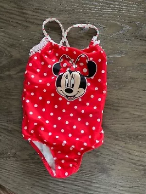 Disney Junior Minne Girls 3t One Piece Swim Suit Toddler Pre Owned • $4.99