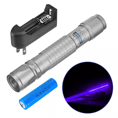 900Miles Blue Purple Laser Pointer Pen 405nm Lazer Beam Light & Charger + Batter • $13.69