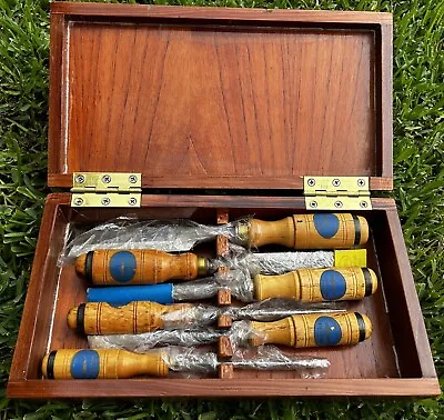 E A Berg Shark Brand Eskiltuna Sweden Chisel Set Pristine Condition Rare • $1100