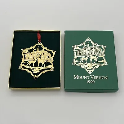 1990 George Washington Mount Vernon Christmas Ornament Deer On The East Lawn • $14.99