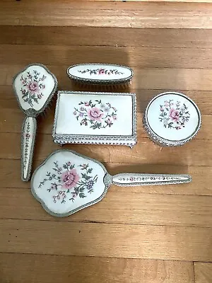 Vintage Regent Of London Vintage Vanity 5 Piece Dresser Set  • $95