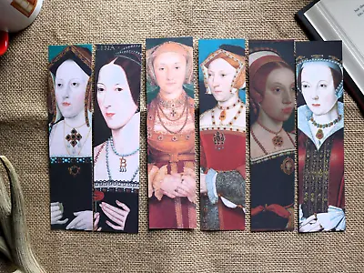 Six Wives Bookmark Ex Wives Tudor Bookmark Aragon Boylen Seymour Parr Cle • £4