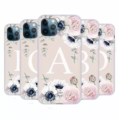 NATURE MAGICK FLORAL MONOGRAM PINK FLOWERS GEL CASE FOR APPLE IPHONE PHONES • $19.95