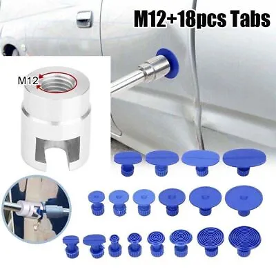 M12 Car Parts Body Paintless Dent Repair Pulling Tabs Tool Kit Blue Accessories  • $8.89