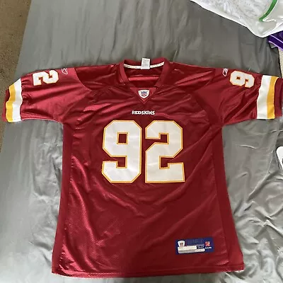 NEW Reebok Washington Redskins Albert Haynesworth Football Jersey Size 52 • $50