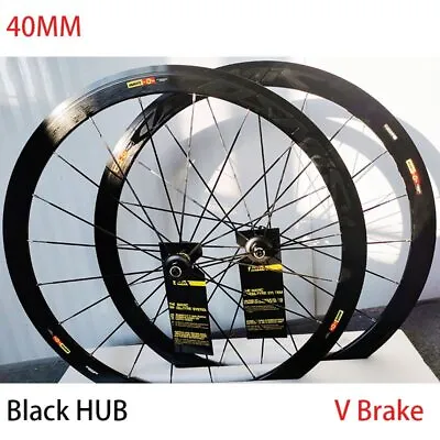 $388.92 • Buy 700C Height 40MM Road Wheel V/C Brake Straight Pull Bike Wheelset Cosmic Elite
