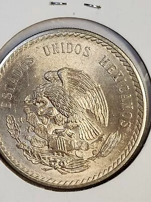 1948 Mexico 5 Pesos Silver Coi Uncirculated • $33.76