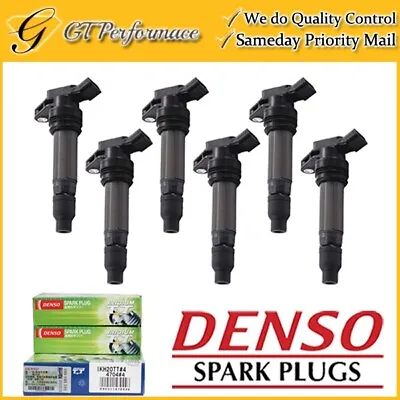 Quality Ignition Coil & DENSO Spark Plug 6PCS For Volvo S60 S80 V70 XC60 XC70 L6 • $169.99
